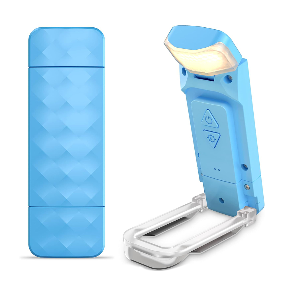 Rechargeable Reading Light Portable Book Light for Reading in Bed LED Clip on Bookmark Lamp with 3 Colors Temperatures & 5 Bri
