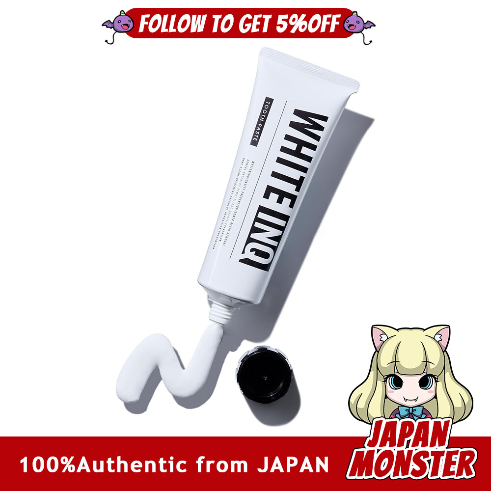 White Inq Toothpaste 120g  Whitening Paste Bad breath care Fluorine Apatite included Japan