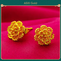 ASIX GOLD ต่างหูสาวแฟชั่นเคลือบทอง24K ไม่ดำไม่ลอก ไม่แพ้ง่าย ของขวัญนำโชค2025