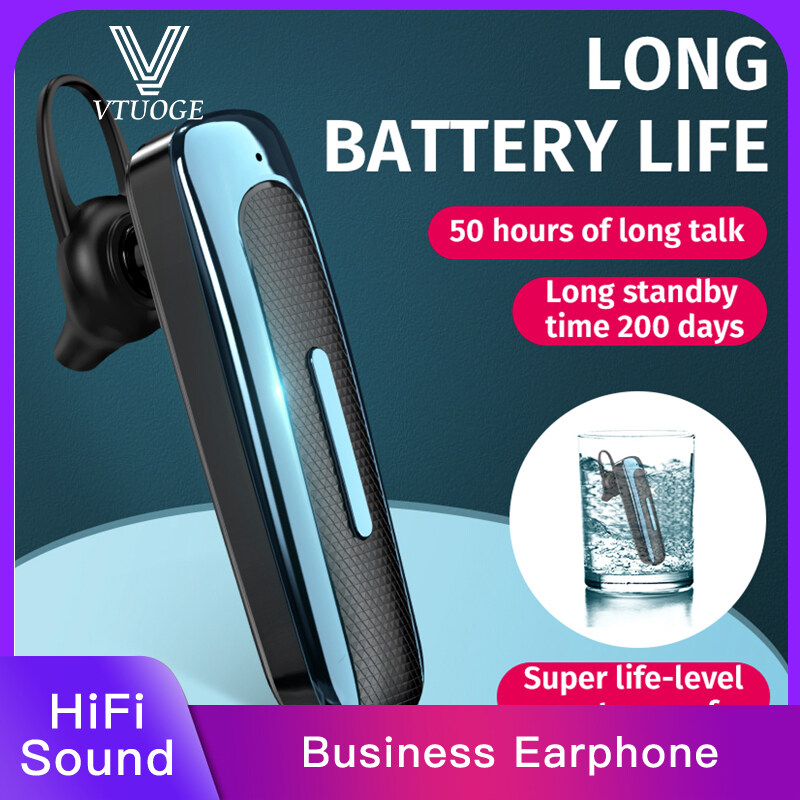 VTUOGE Bluetooth Earphone 50Hrs Talking Time Bluetooth Headphone Wireless Headset Bluetooth 5.0 Earbuds Wireless Driving Headset with Mic for xiaomi Redmi huawei Honor oppo vivo sony samsung Airdots Android