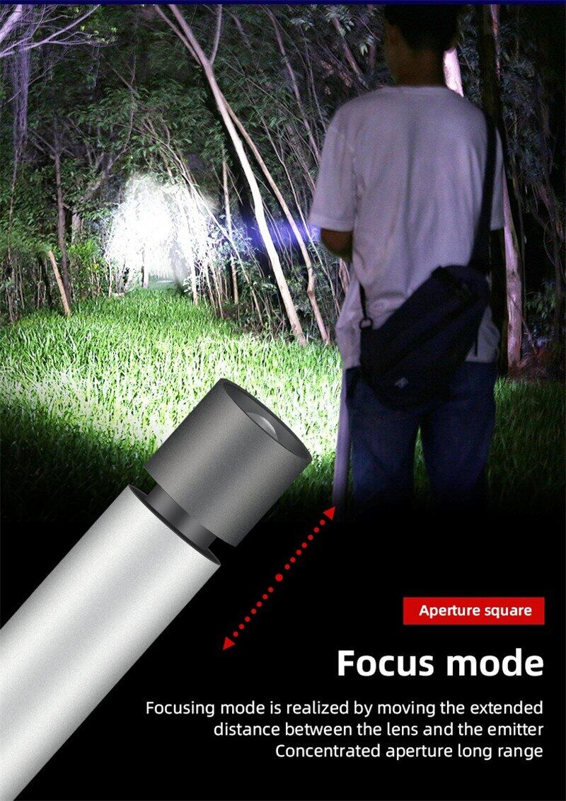 Đèn Pin Mini Supfire S11, Đèn LED Flash USB 4300MAH