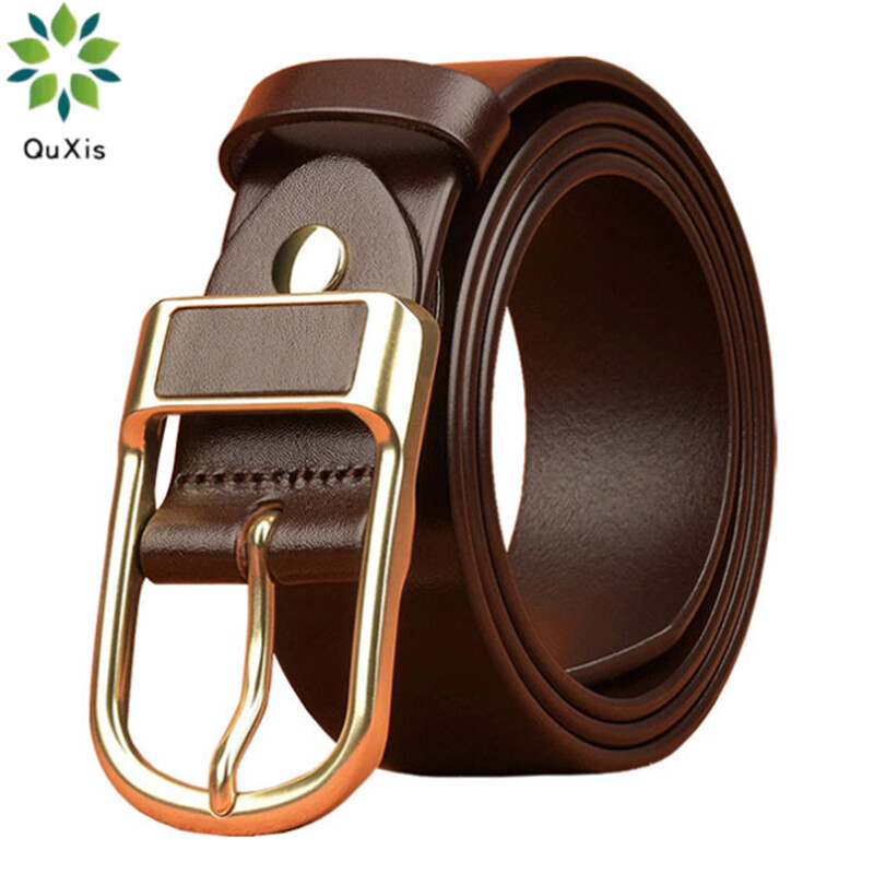 Quxis 2023 da thật mới cho nam giới Chất lượng cao Khóa quần jean thắt lưng thường ngày Dây thắt lưng cao bồi kinh doanh nam nhà thiết kế thời trang 2023 mới