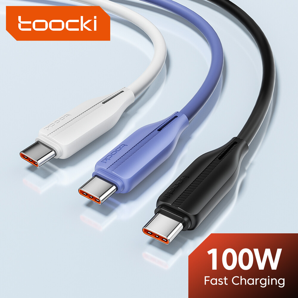 Toocki cáp usb type c 100w sạc nhanh dây dữ liệu type-c usb-c cho xiaomi samsung