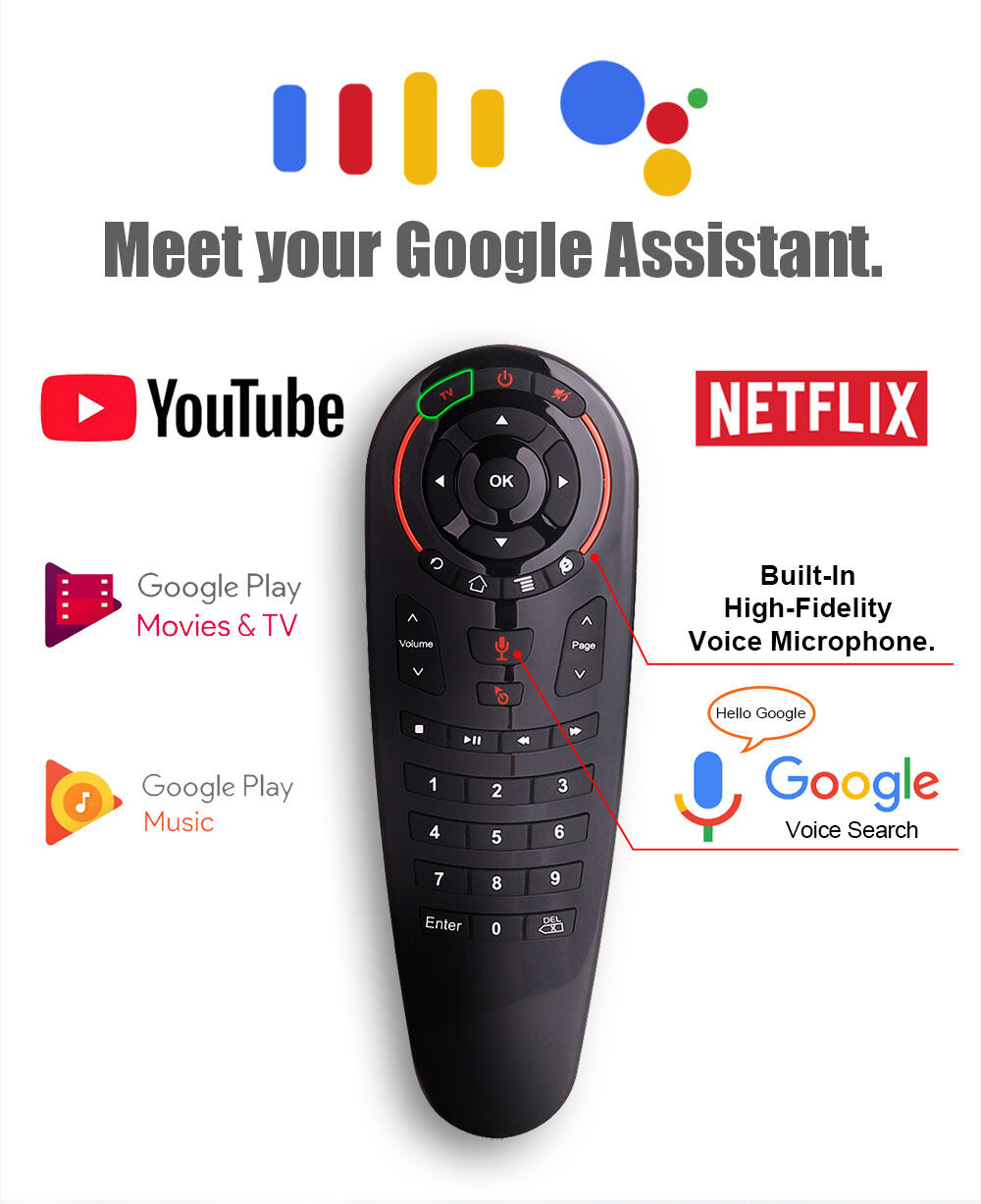 google assistant control android tv