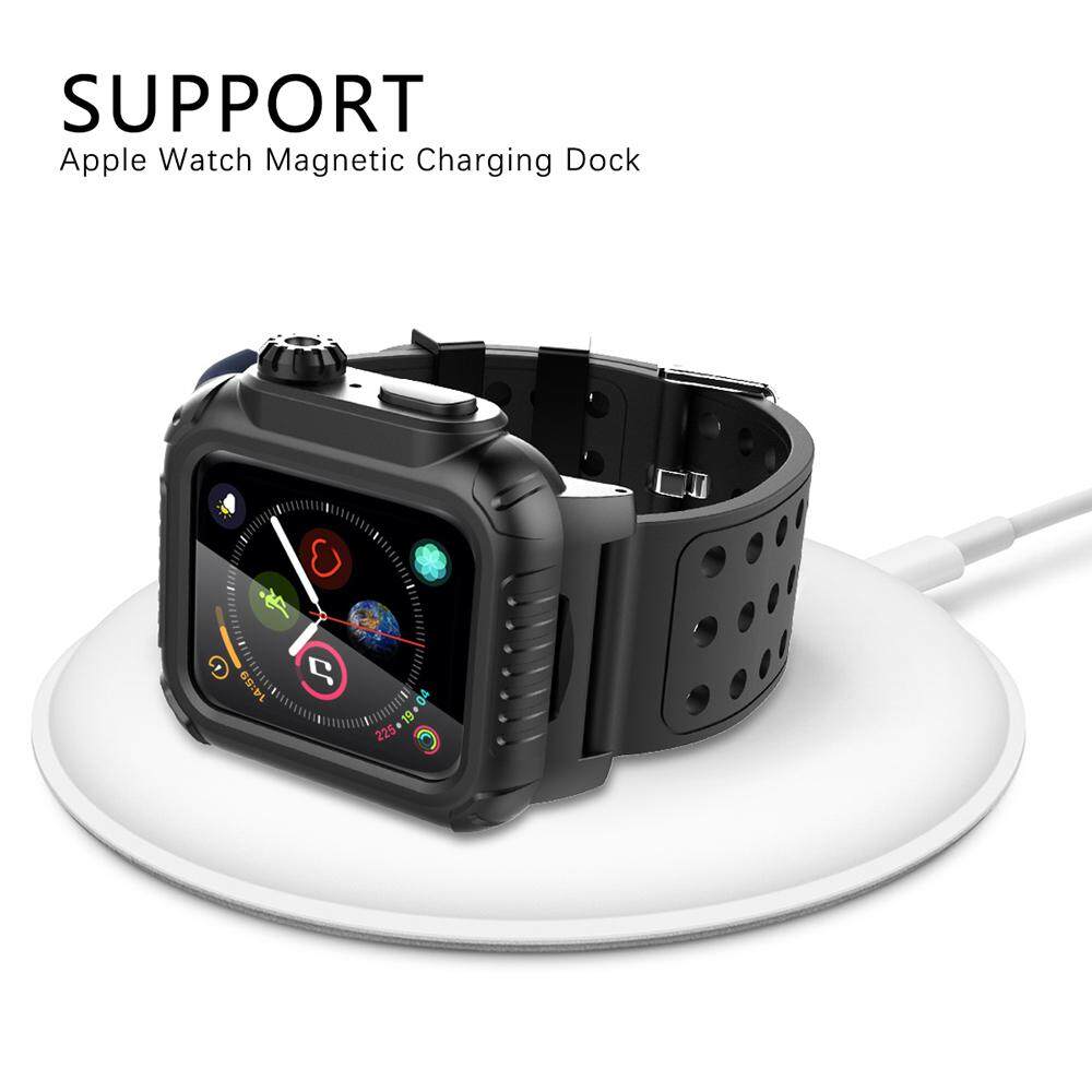 Ốp Đồng Hồ Apple Watch Inkolelo, Ốp Gồ Ghề Chống Sốc Tích Hợp Màn Hình Bảo Vệ Toàn Bộ Thân Bằng Silicon Mềm Cao Cấp Cho Apple Watch Series 4 5 6 40mm 44Mm 5