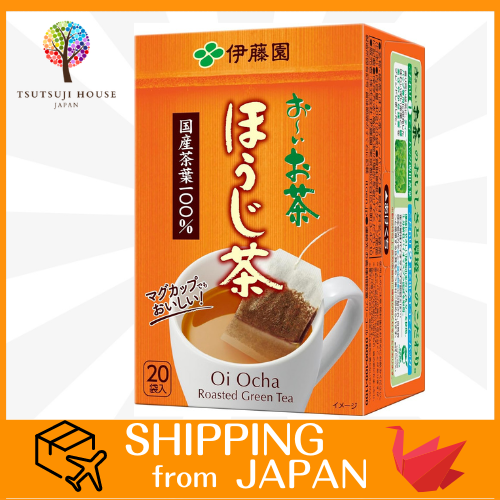Itoen Oi Ocha Hojicha 1.8g x 20 bags x 3 eco tea bags/Extracted with plenty of tea catechins/100% directly from Japan