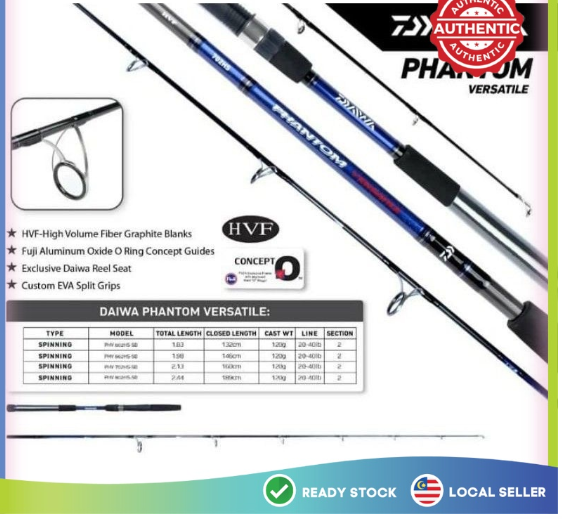 Fishing Rod Daiwa Daiwa Phantom Versatile Daiwa Phantom Liberalist