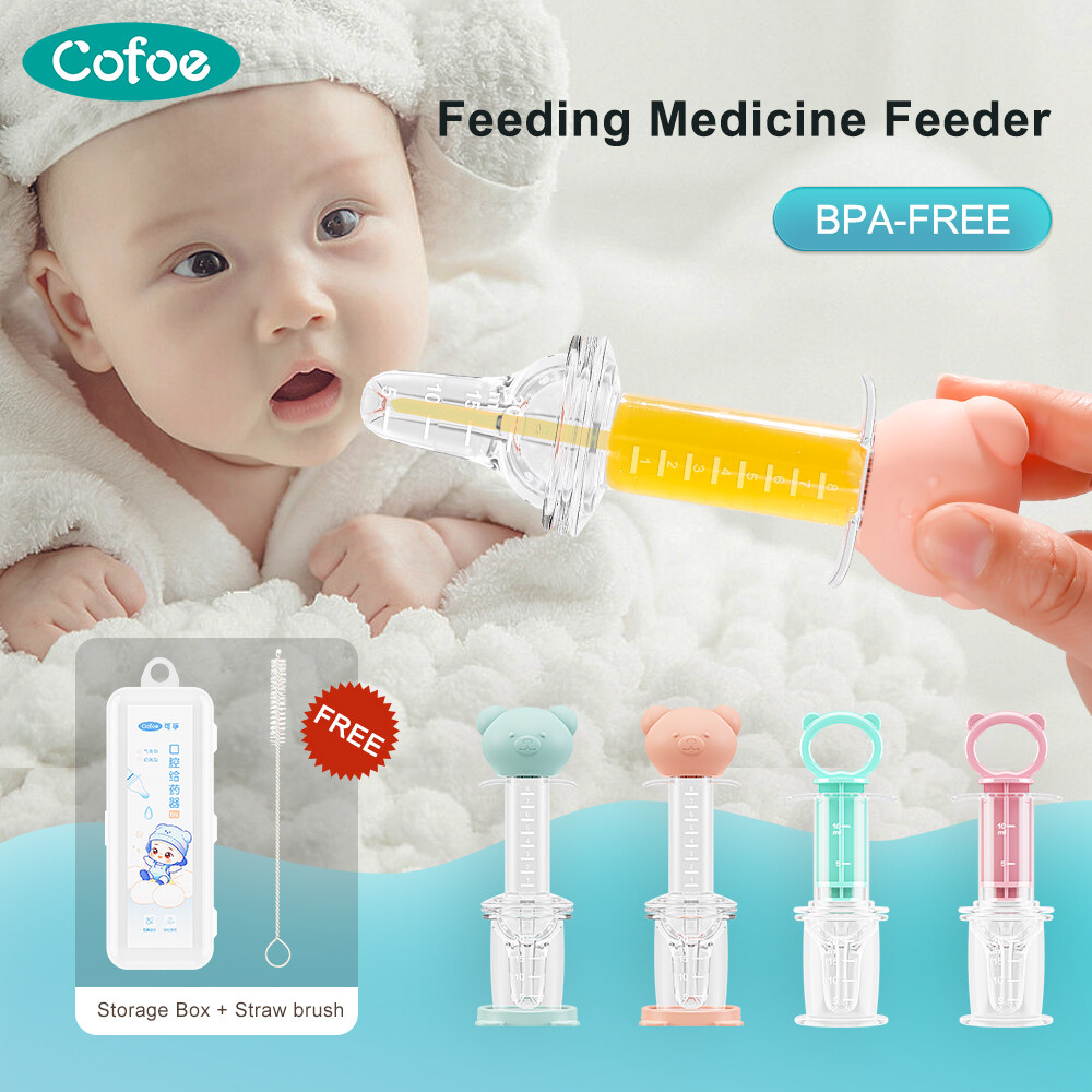 Cofoe Silicone Baby Feeding Medicine Dropper Baby Kids Needle Feeder Juice