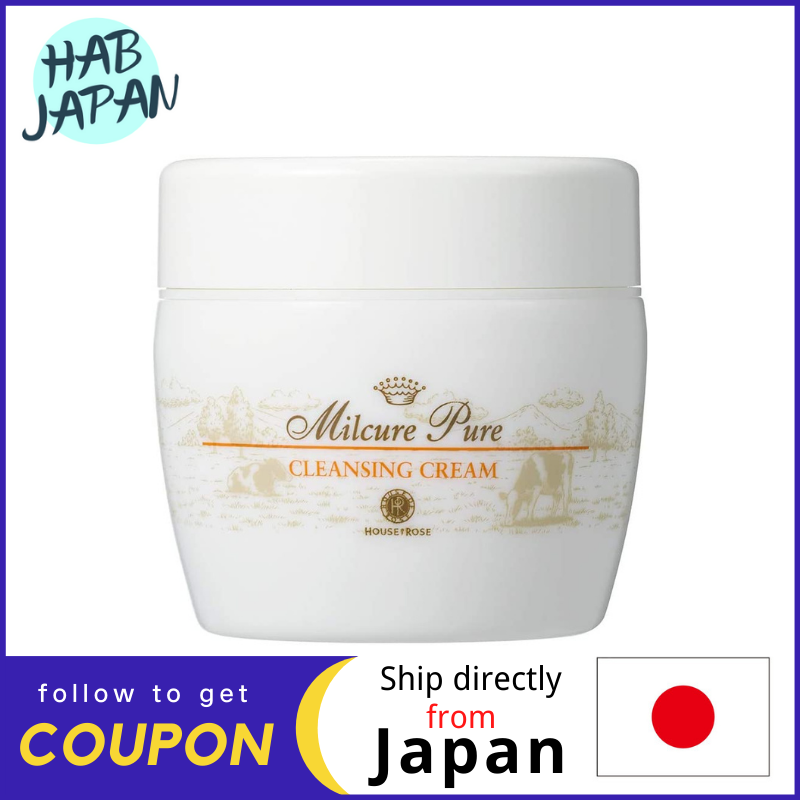 Gambar House of Rose Milcure Pure Cleansing Cream 100g Moisture wipe and rinse type?Ship directly from Japan?