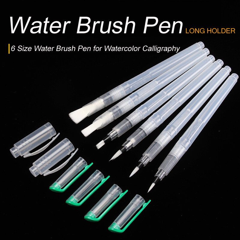 AICRANE 6 3 1 Pcs set Water Color Brush Pencil Portable Paint Brush Soft