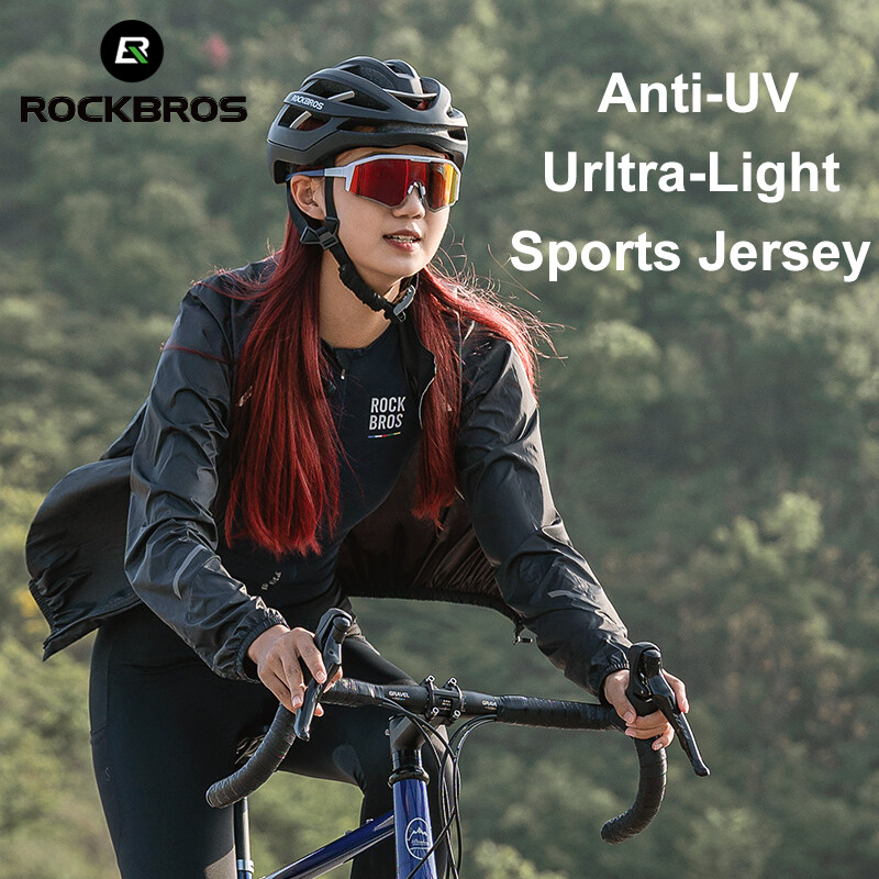 ROCKBROS Cycling Jersey Anti-UV Unisex Sports Jacket Ultra-light Breathable Quick Drying Fishing Hiking Running Outdoor Equipment ราคา 472 บาท*ส่งฟรี