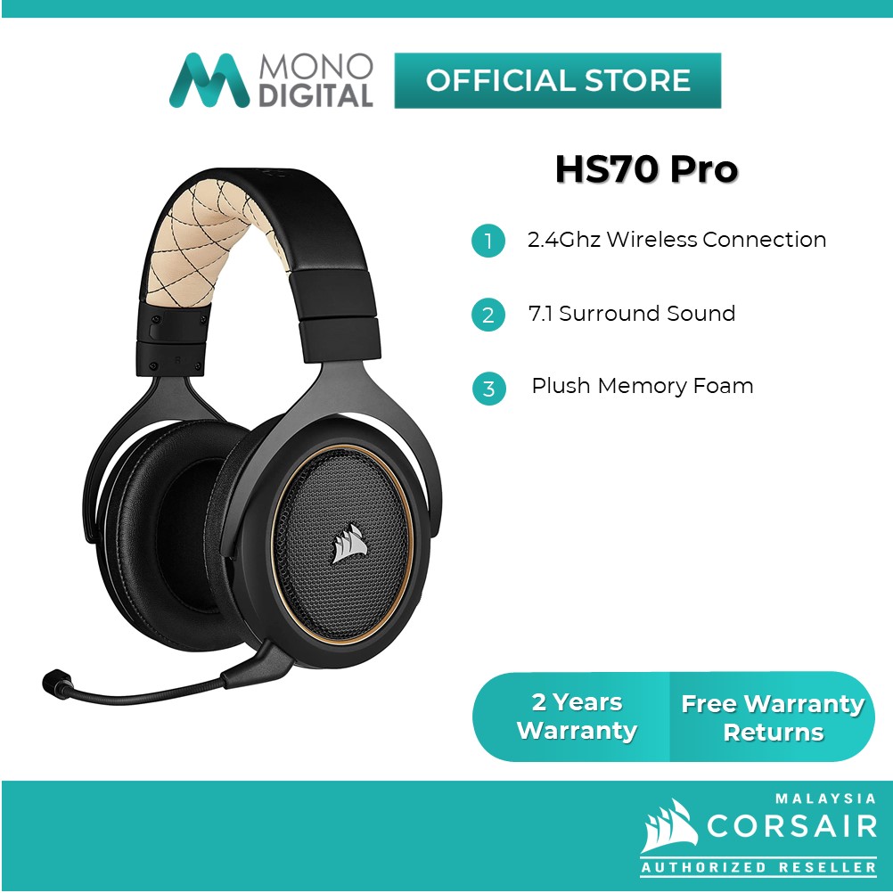 CORSAIR HS70 Bluetooth Wired Gaming 