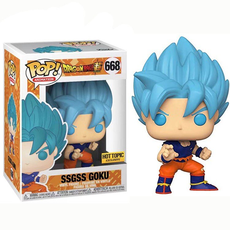 Boneco Articulado Colecionavel Action figure Funko Pop Universo de Dragon  Ball Super Goku ssj Blue 6 no Shoptime