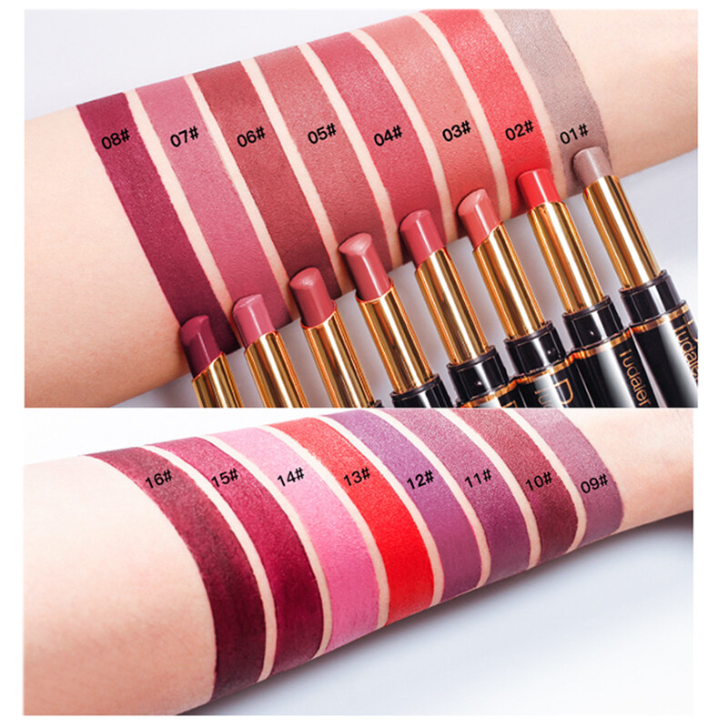 Gambar LemonBlue Double Ended Lipstick Lip Liner Long Lasting Non Stick Cup Lip Gloss Professional Lips Makeup Tool for Women Girls