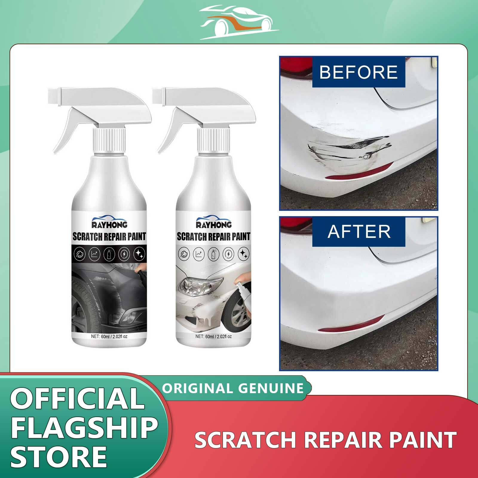 Rayhong Car Scratch Removal Spray Black & White Portable Car Polishing Spray Deep Scratch Repairing Wax Scratch Remover Polishing Paint New Car Scratch Repair Spray Black & White Scratch Remover Car Polishing Universal Paint Color Car Scratch Paint Care ราคา 174 บาท*ส่งฟรี