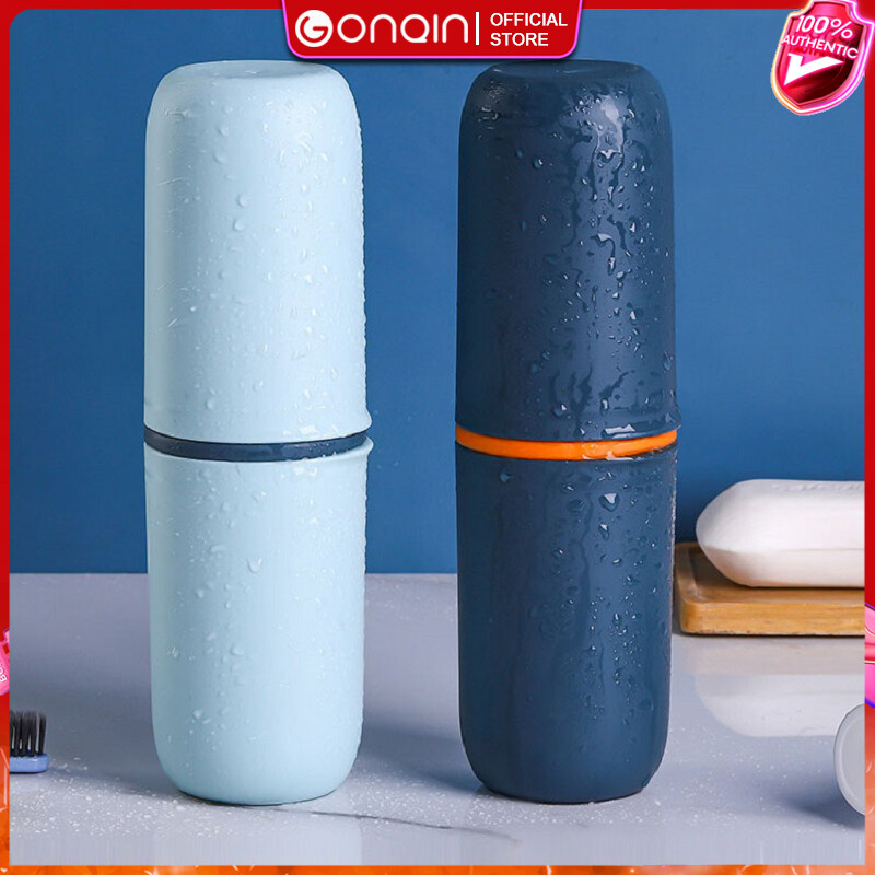 Bàn chải đánh răng du lịch lưu trữ hộp kem đánh răng di động ngăn để cốc bàn chải đánh răng lưu trữ rửa bộ răng