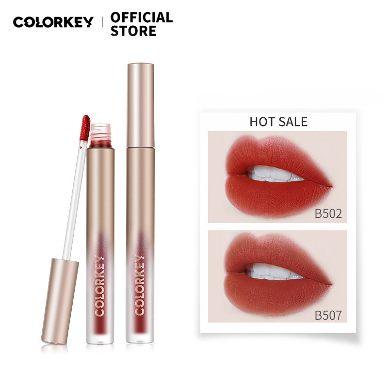 Gambar Colorkey Velvet Matte Lip Gloss Lip Glaze Liquid Lipstick Waterproof Long lasting Lightweight Makeup Cosmetic 1.5g