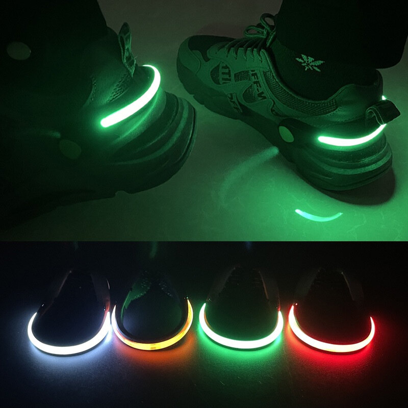 Đèn kẹp giày hình chữ u đèn chạy bộ ban đêm thể thao ngoài trời đèn kẹp giày cảnh báo led đèn thể thao an toàn đèn cảnh báo lái xe an toàn
