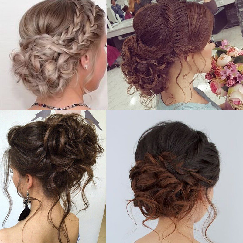 Lupu 5 Colors Synthetic Hair Bun Chignon With Two Combs Updo
