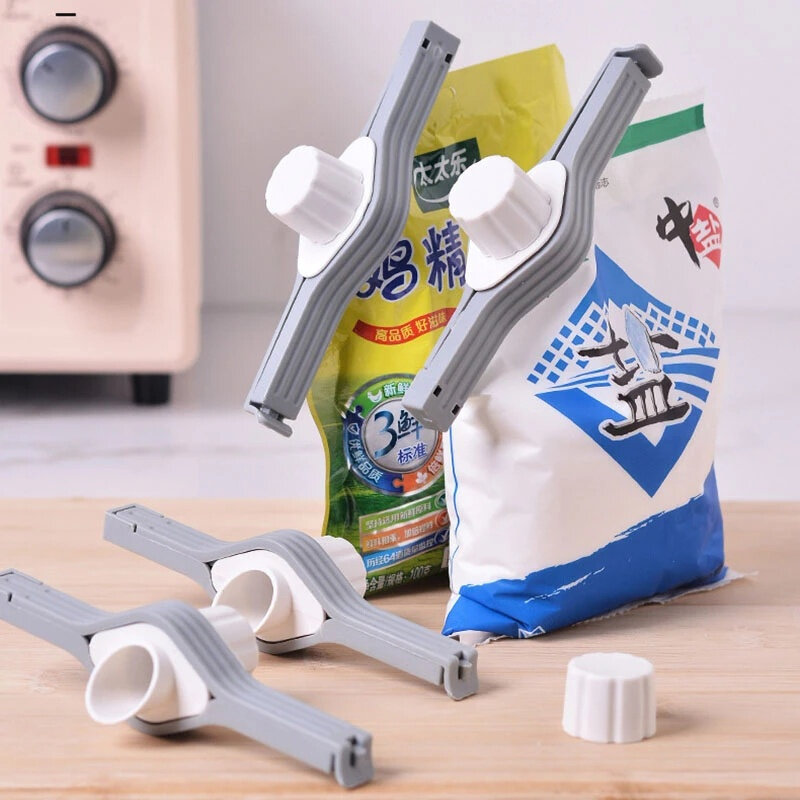 Food Sealing Clip with Discharge Nozzle Sealing Clip Portable Tea Food