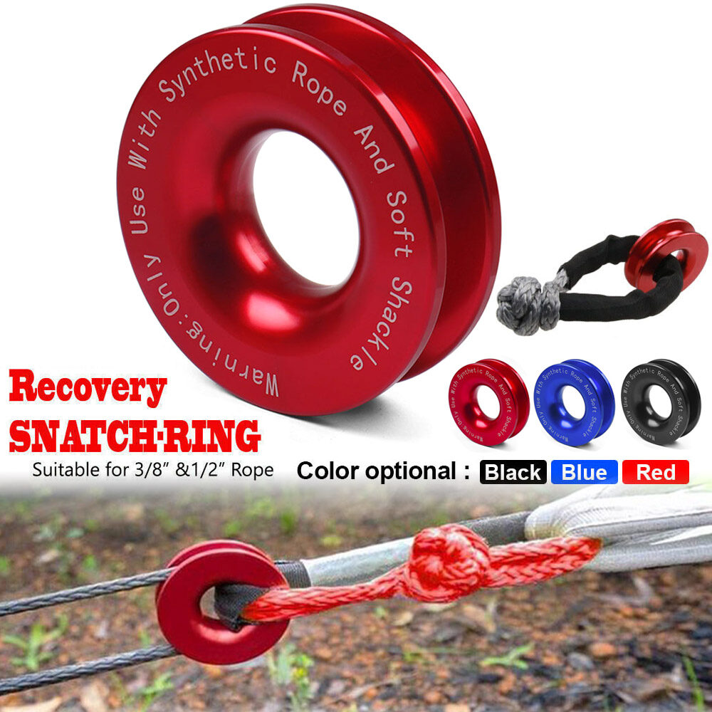 Vòng hồi phục tời xe đua cho cùm mềm atv utv rcovery 41000 lb xe tải vòng móc dây ròng rọc tời đường địa hình
