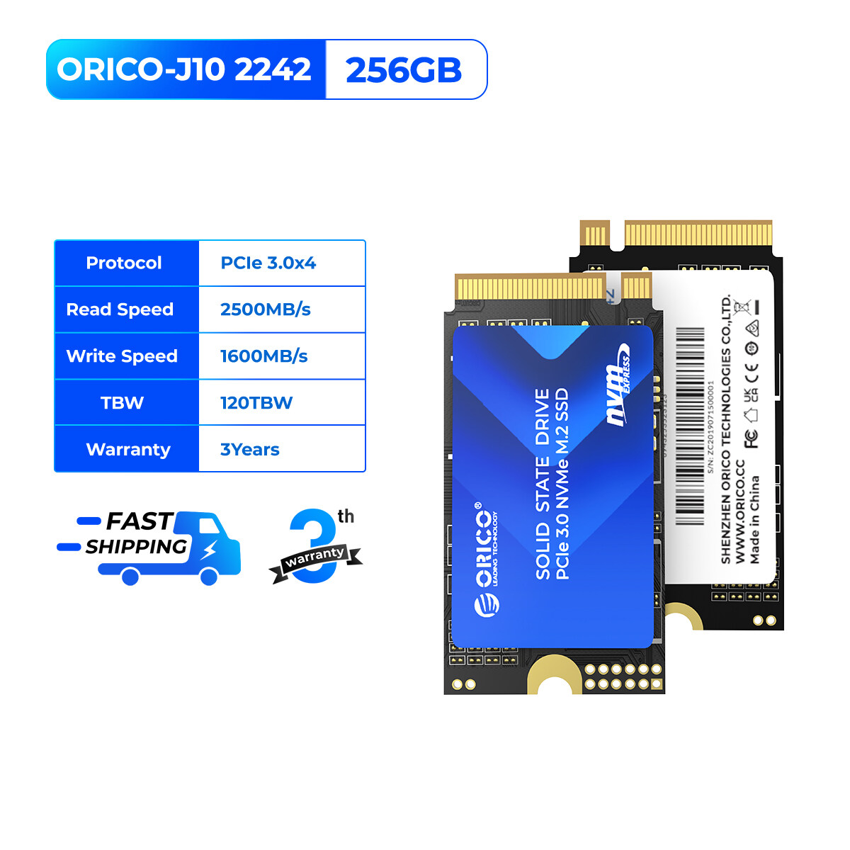ORICO 3000 MB/giây M.2 NVMe PCIe 3.0 X4 SSD 1TB 512GB SSD M.2 2242 PCIe Ổ đĩa cứng nội bộ ổ cứng lưu