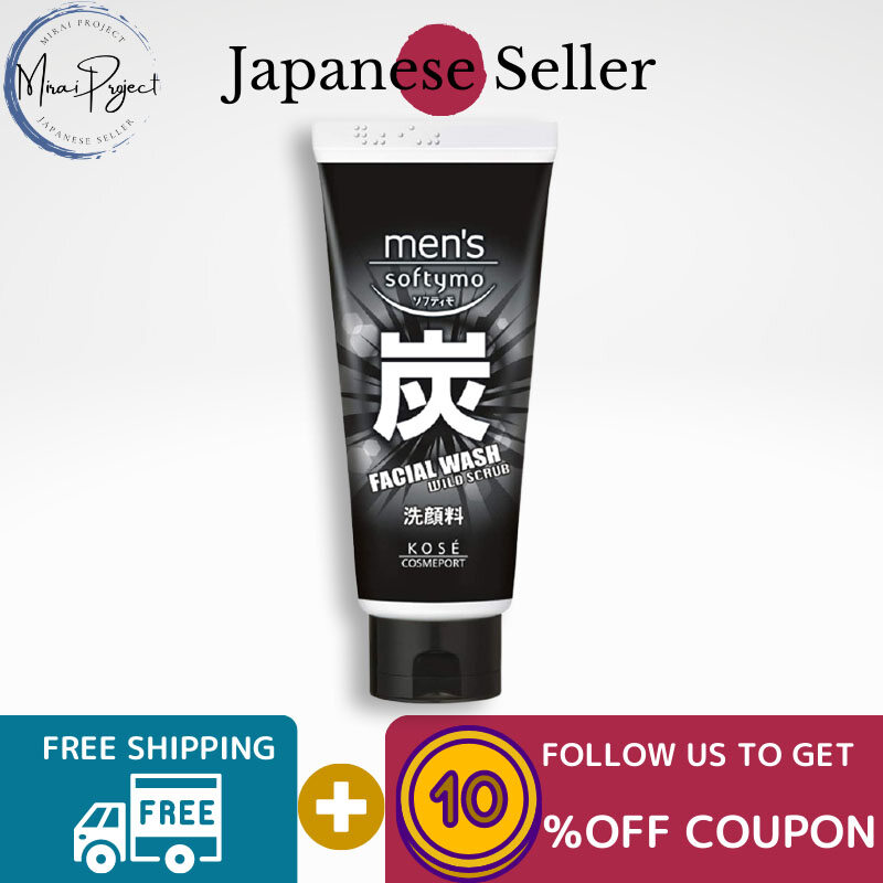 Gambar [Direct from Japan] KOSE COSMEPORT Men s Softymo Facial Wash Charcoal