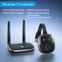 Hagibis Wireless HDMI Transmitter and Receiver Kit Wireless HDMI Extender TV Dongle Plug & Play Streaming for Laptop Projector