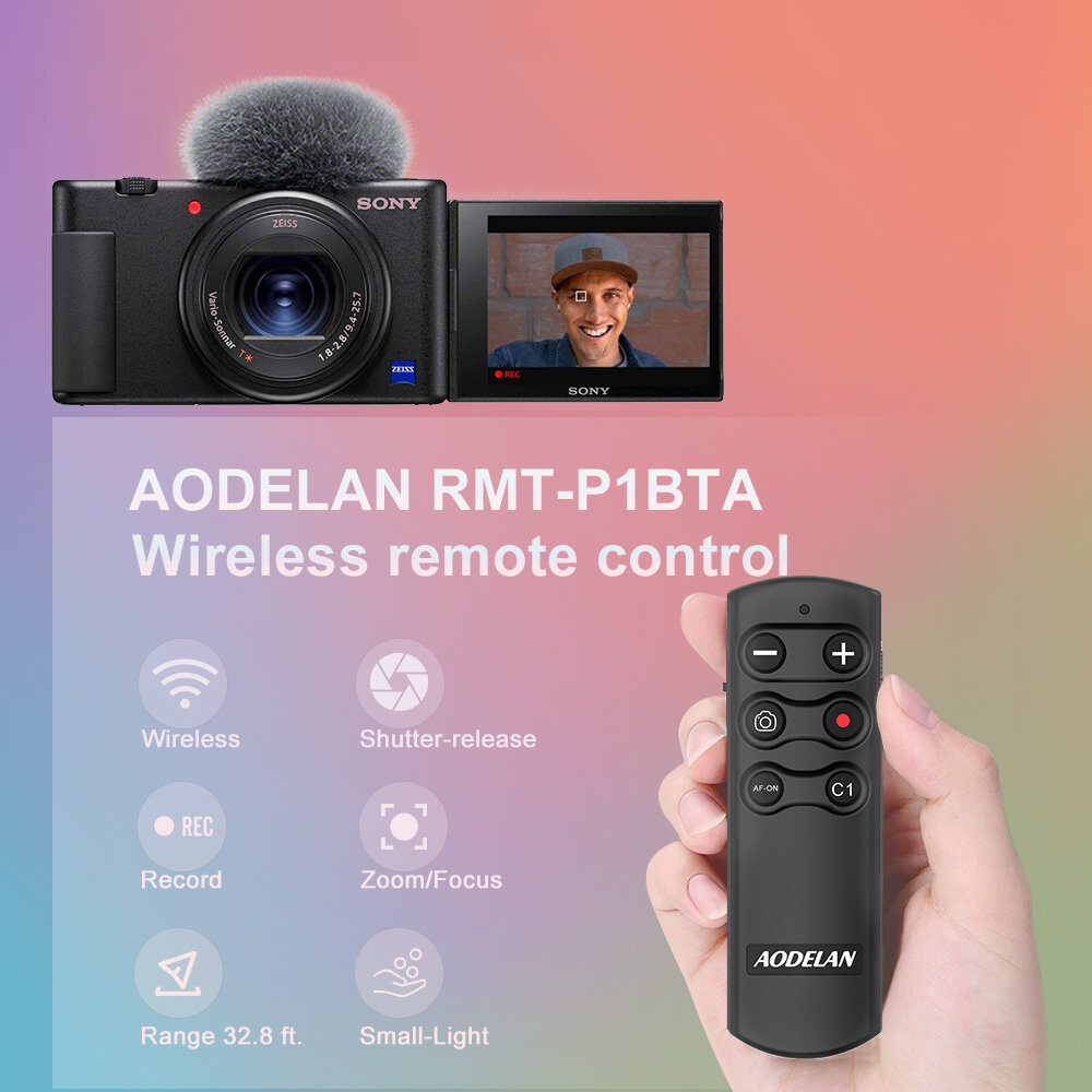 AODELAN Wireless Bluetooth Remote Control, Camera Shutter Release