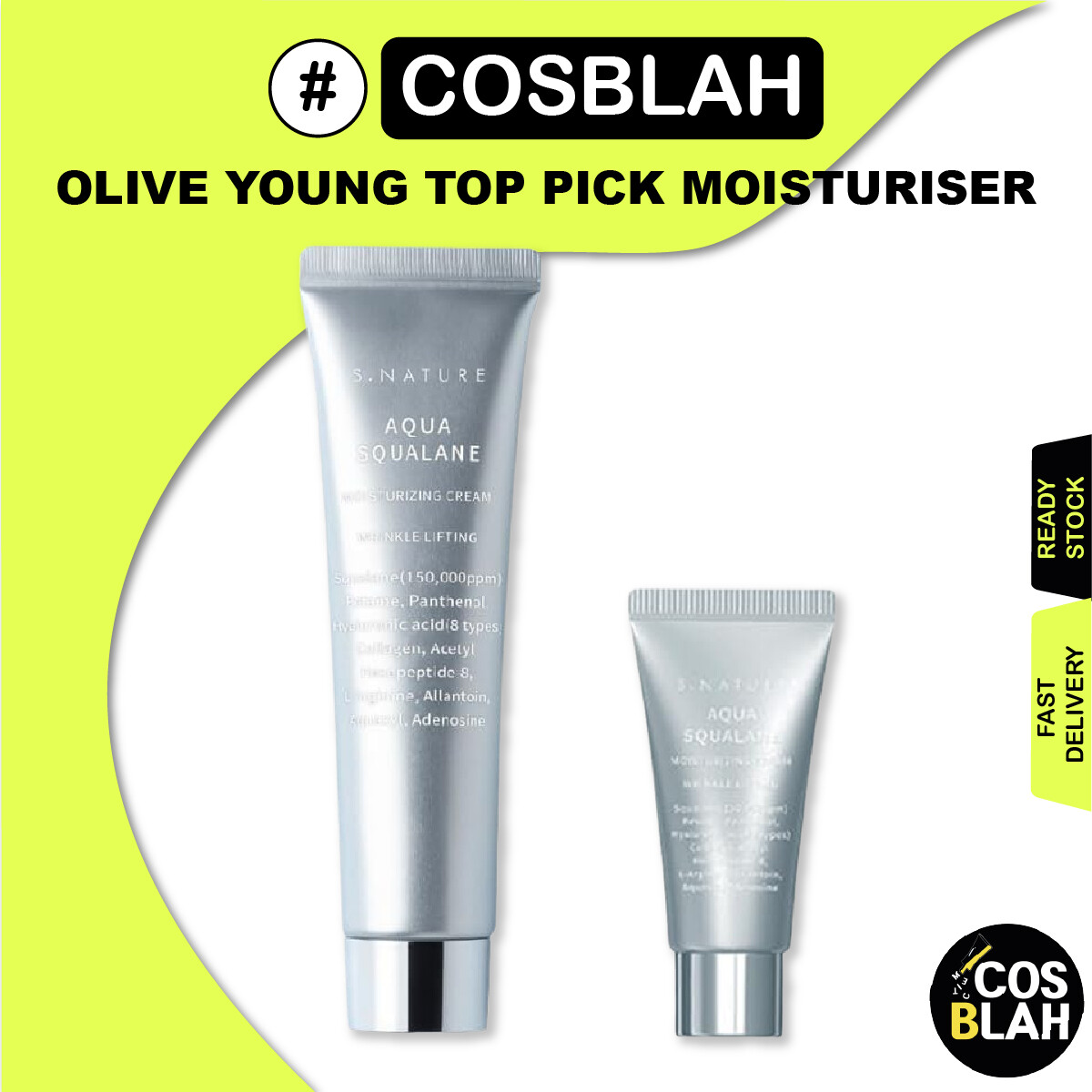 [S.Nature] Aqua Squalane Moisturizing Cream 60ml+30ml Set