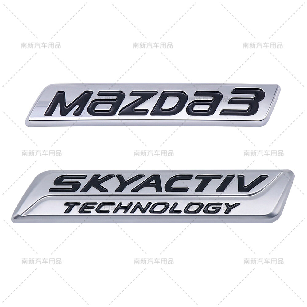 3D ABS Mazda 3 SKYACTIV Logo Emblem Car Rear Trunk Badge Sticker Auto Fender Side Decals For Mazda 3 5 Atenza MX5 CX5 CX7 CX3 CX9 Decoration Accessories ราคา 154 บาท*ส่งฟรี