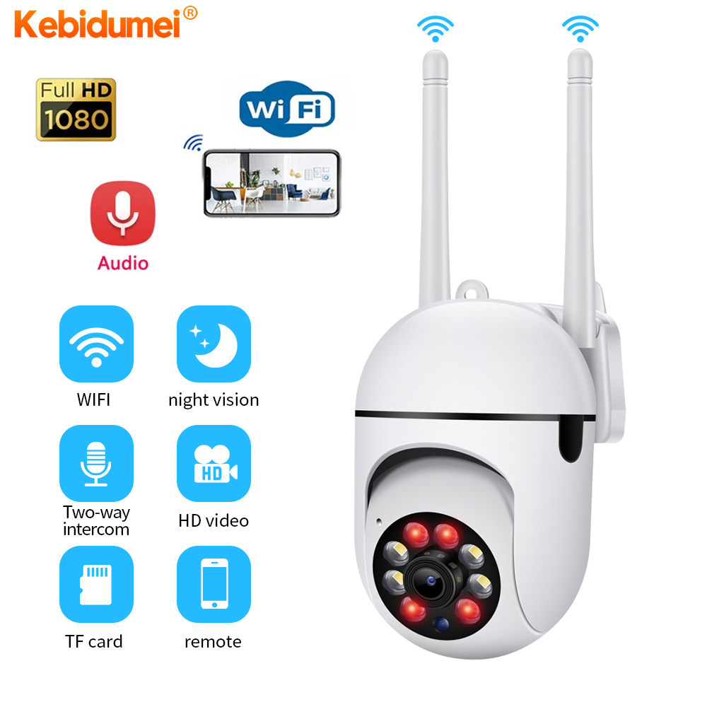 Kebidumei A7 CCTV Security WIFI Speed Dome Camera Outdoor HD 1080P IR Night Vision Mini Size Wide Angle 350 Degree LED Lightening Remote ราคา 278 บาท*ส่งฟรี