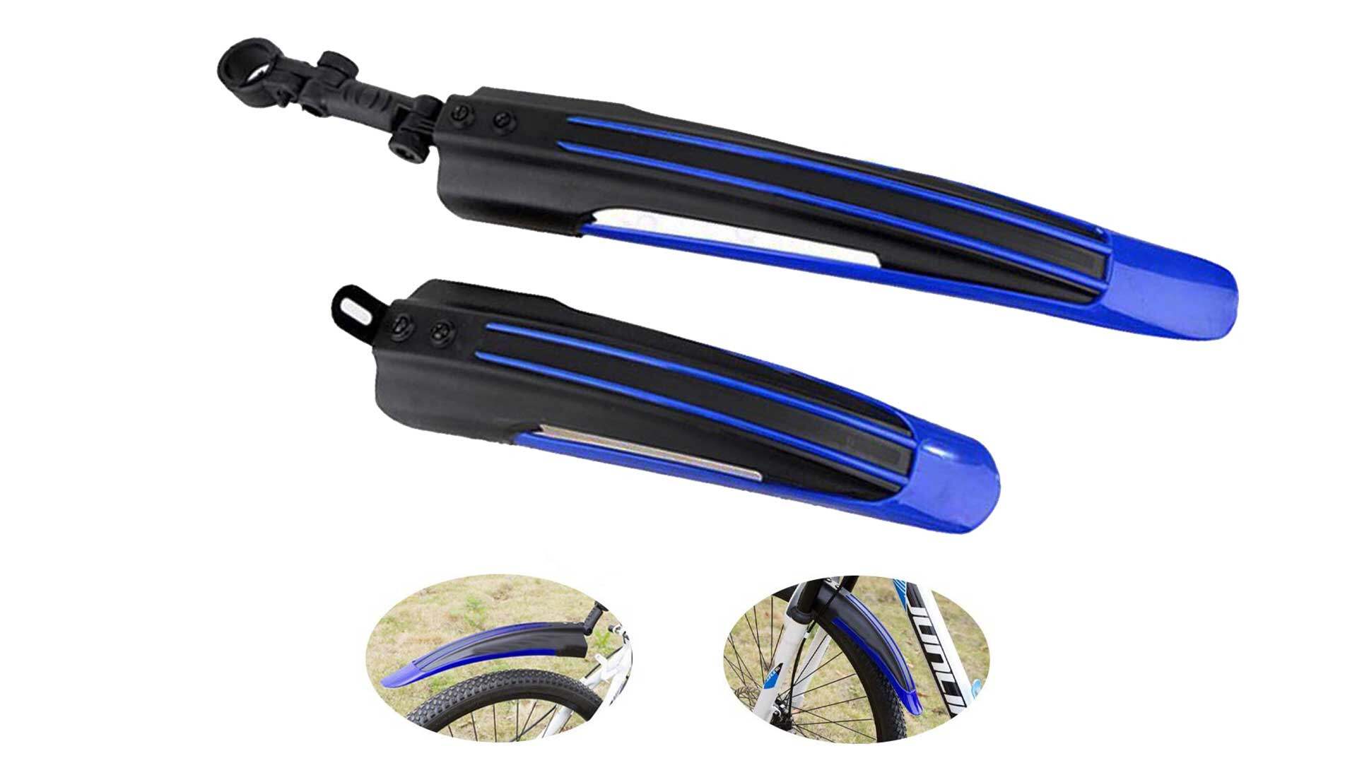 chắn bùn xe đạp mtb sọc màu xanh
