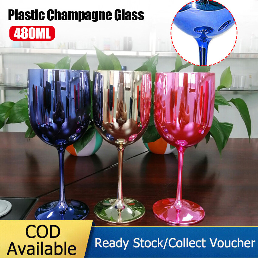 1PC Champagne Coupe ly rượu Sâm-panh thủy tinh mạ cốc rượu cốc cốc nhựa