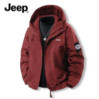 Jeep Windproof Hooded Jacket Outdoor Waterproof Jacket