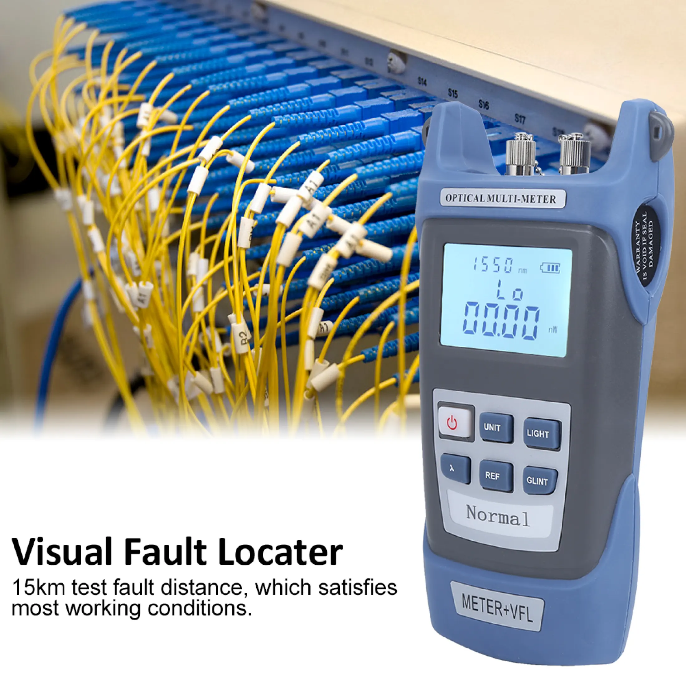 Qianmei Ready Stock Shipping 24 Hours 15km Fiber Optical Power Meter High Precision Visual Fault Locater Fiber Optic Tool Lazada Singapore