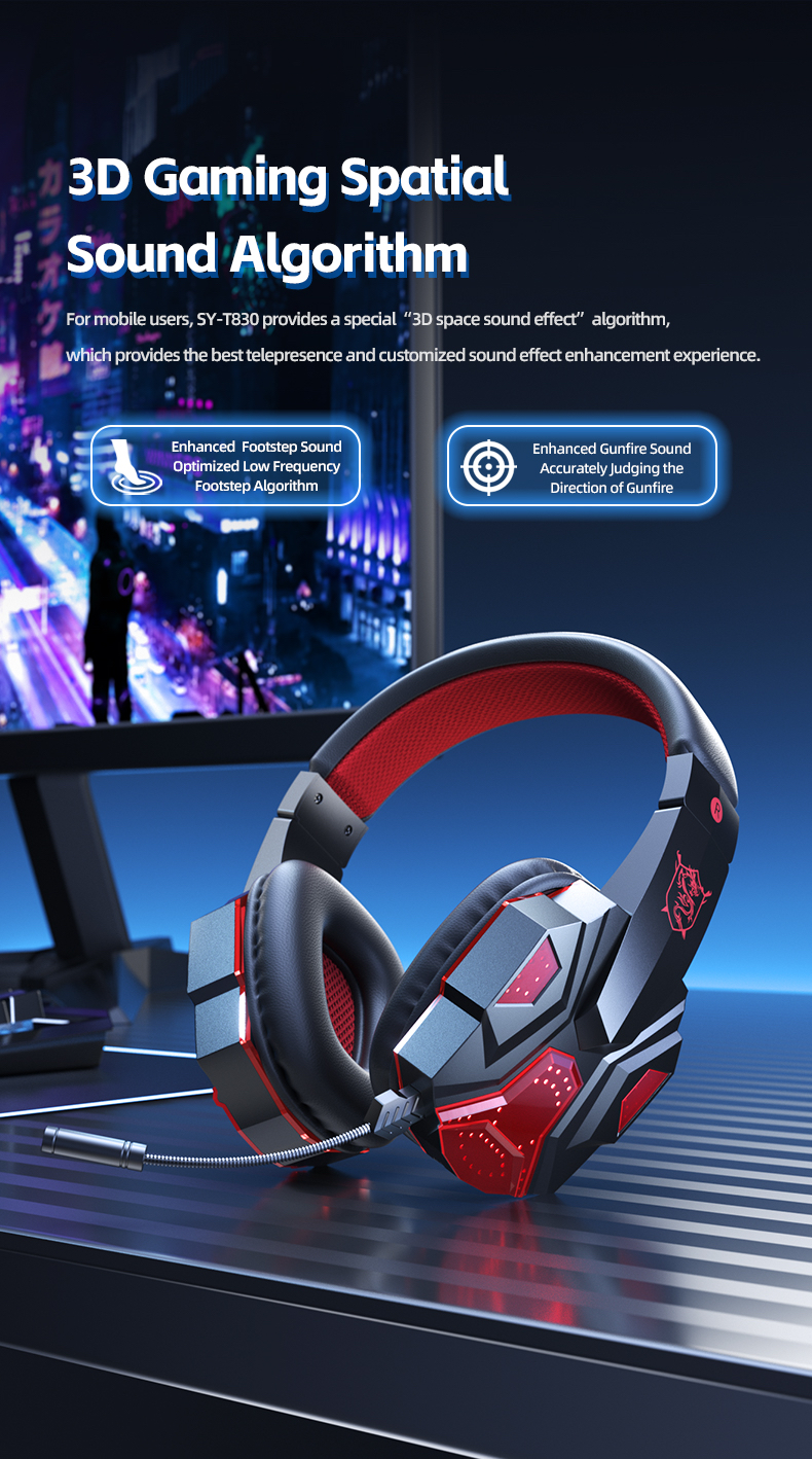 Wireless Gaming Headset With Pluggable Mic And Noise Reduction_voghion.com
