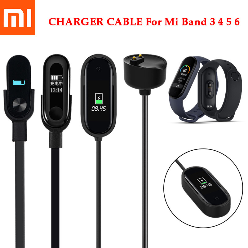 Cáp sạc Cho Xiaomi Mi Band 3 4 bộ chuyển đổi sạc cuộn dây NFC Đồng hồ đeo tay thông minh Vòng tay Vòng Đeo Tay Cho Miband 5 6 Màu Đen