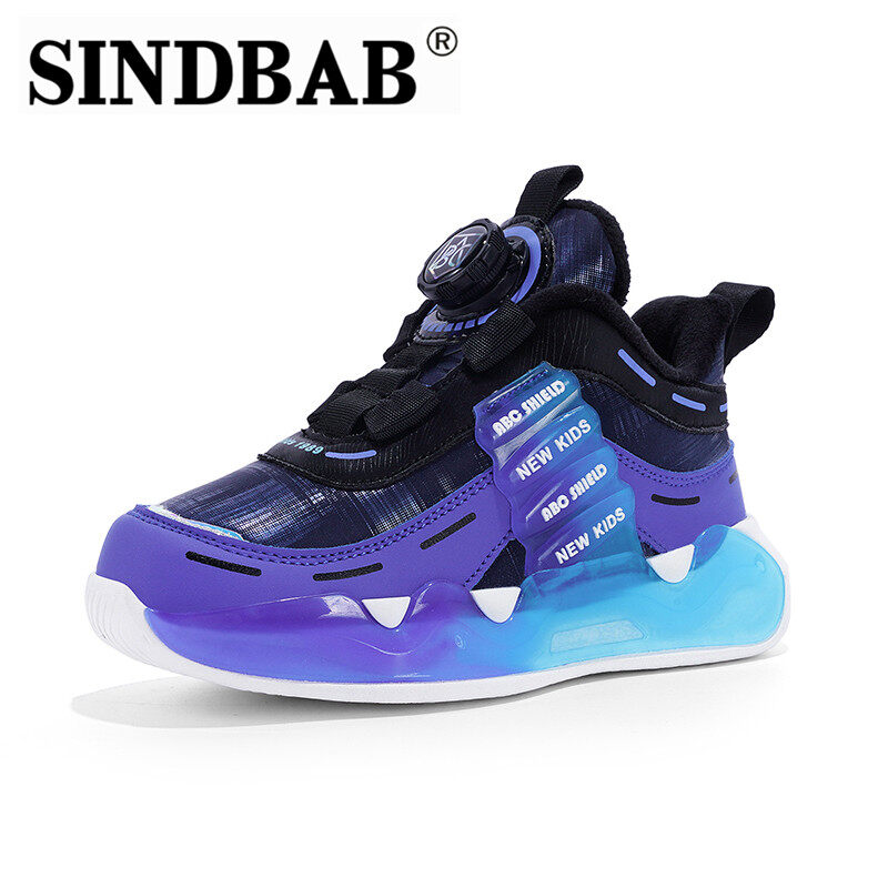 Children's Shoes 2023 New Rotary Buckle Sports Shoes Popular Breathable Boys' Casual Shoes Mesh Girls' trendy Shoes ราคา 419 บาท*ส่งฟรี