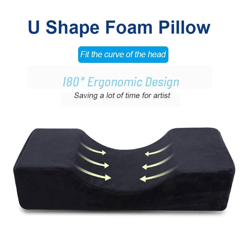 Gambar Salon Use U Shape Pillow Eyelash Extension Foam Pillow Lashes Makeup Microblading Tools