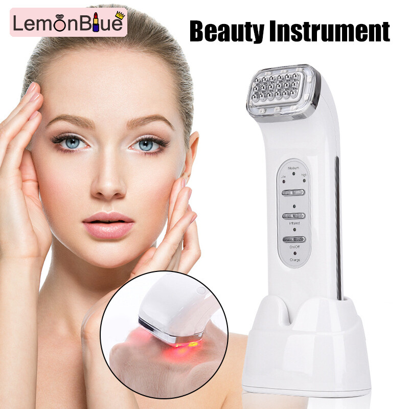 Gambar LemonBlue Facial Massager Thermage RF Beauty Apparatus Microcurrent Face Lift Machine Portable Handheld Skin Tightening Device