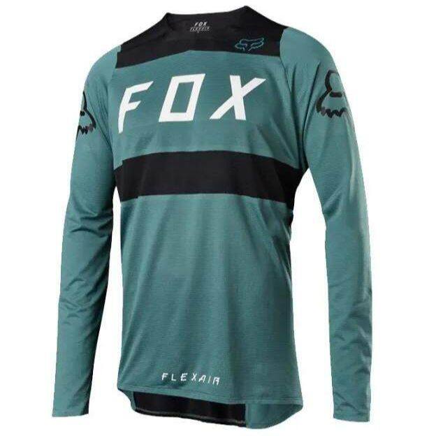 Tay áo dài drifit Fox Jersey cho nam giới lái mô-tô Áo sơ mi Motocross Jersey động cơ áo quần thể thao