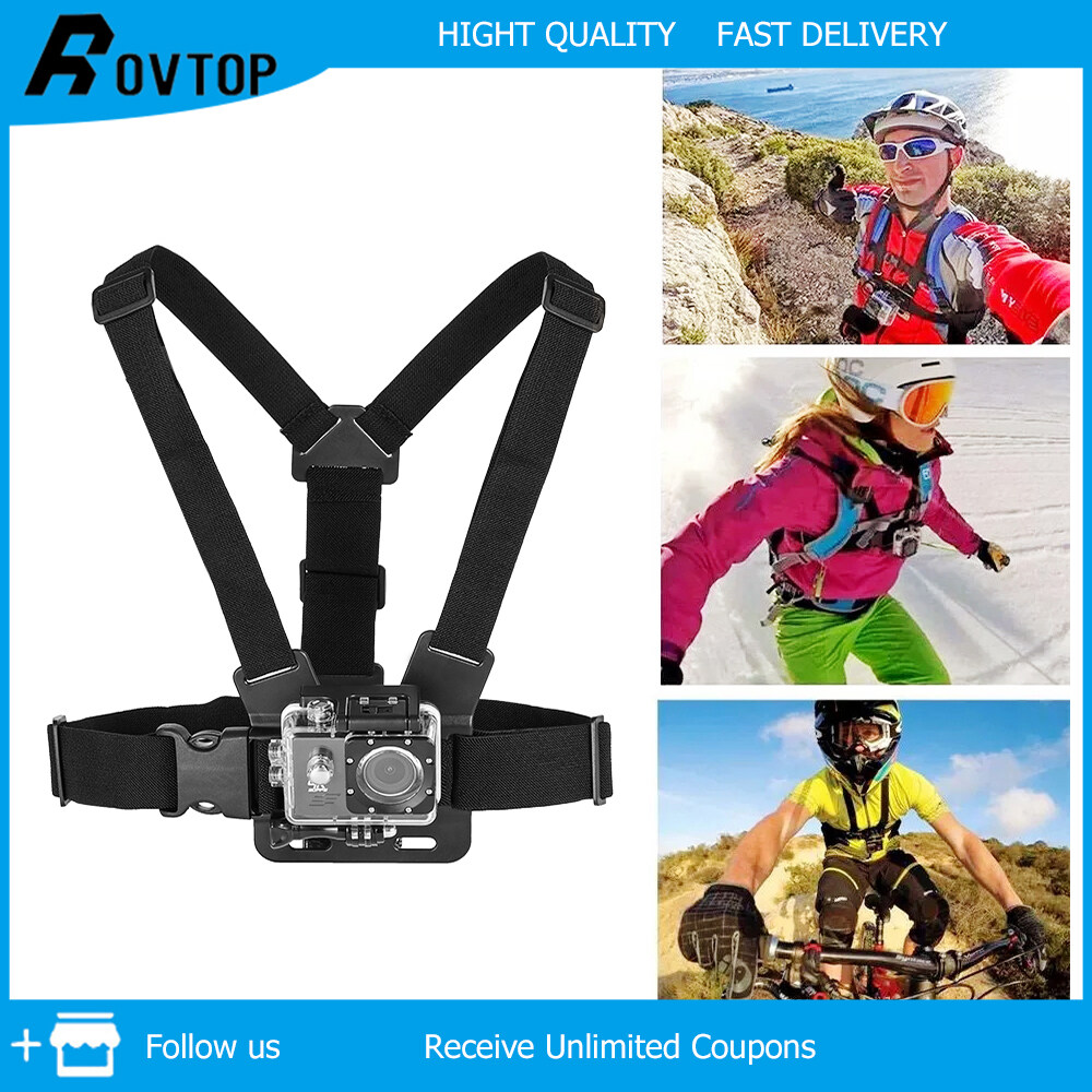 Rovtop Chest Video Bracket Fixing Clip Sports Camera Chest Strap For All