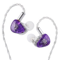 Kiwi Ears Orchestra Lite Performance Custom 8BA in-Ear Monitor IEM with Detachable 4-core 7N Oxygen-Free Copper OFC Cable Handcrafts Faceplate for Audiophile Studio MusicianEarphone headset
