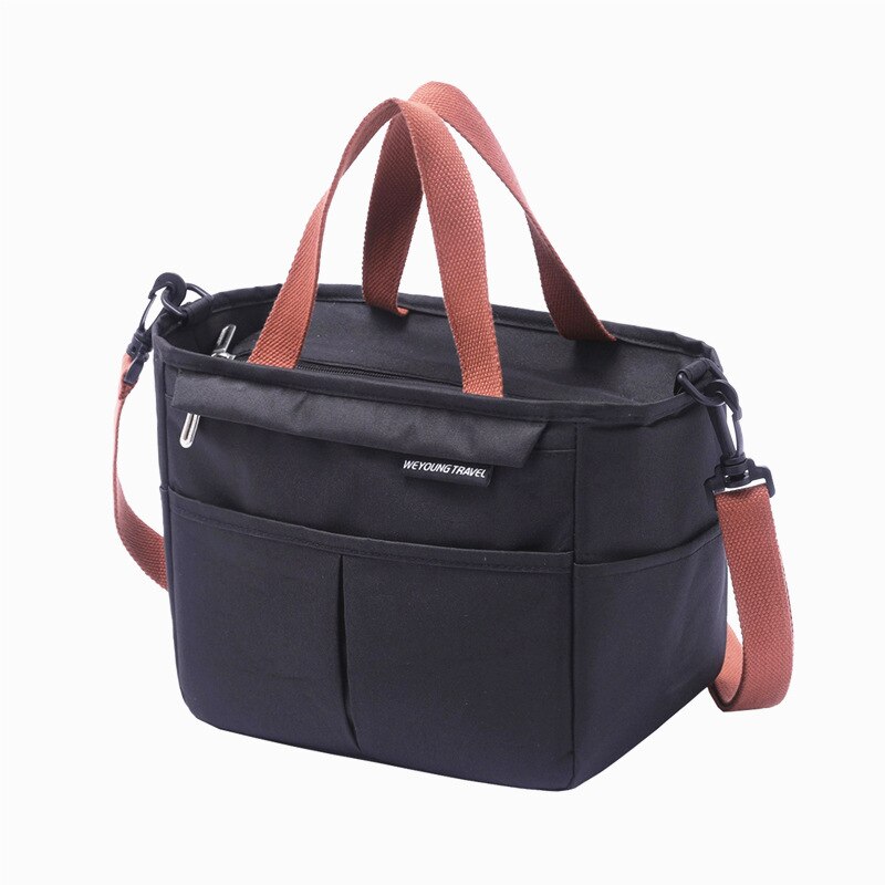 Gambar Outdoor Camping Hiking Food Thermal Pouch High Capacity Lunch Bag Oxford Cloth Office School Work Travel Food Purse Accessories
