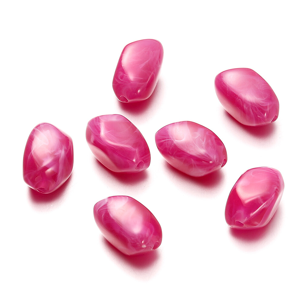 St.kunkka 10 chiếc hạt đá giả hình kim cương hạt không đều Acrylic 13x20mm cho Vòng tay tự làm trang sức vòng cổ làm phụ kiện trang sức