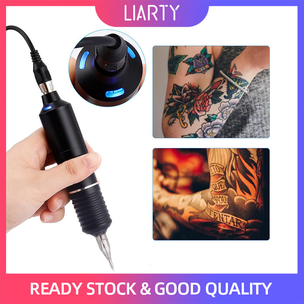 Gambar LIARTY  LED Reliable High Performance Beauty Product Tattoo Pen Tattoo Machine Tattooer Body Art Tattooist Travel Household Office Beginner Black Red