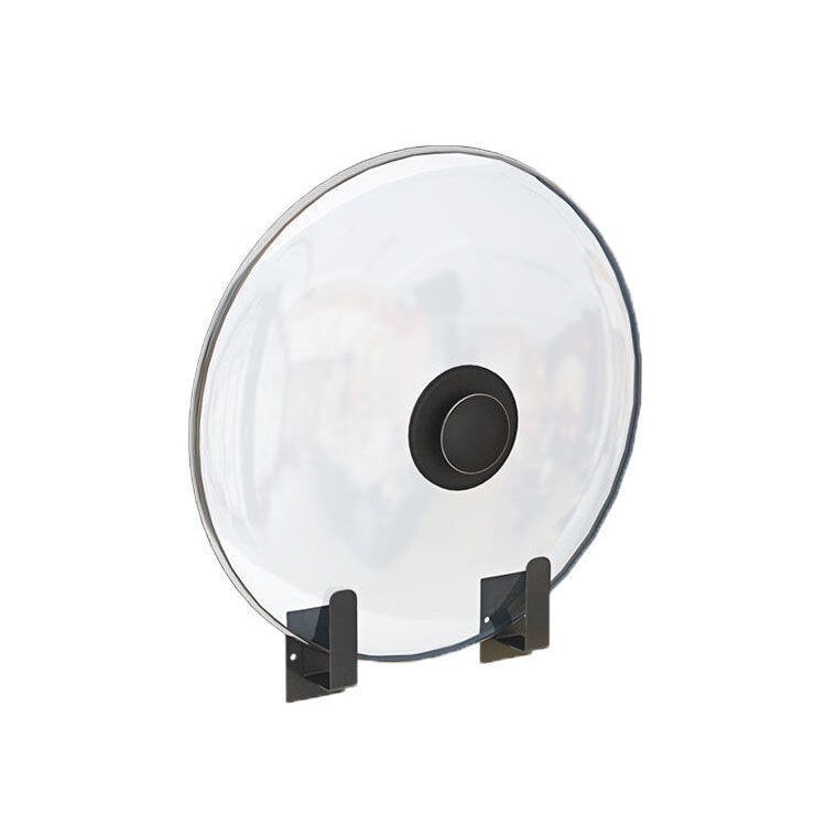 Gambar Kitchen supplies rack wall mounted cutting board put cutting board rack thickened new punch free stainless steel pot cover rack