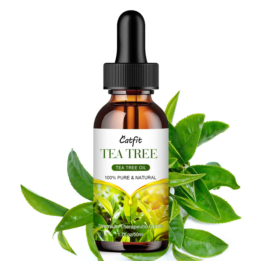 Gambar Catfit Natural Herbel Tea plant Essential Oil Skin Soothing Disinfect Yoga Massage oil Teatree Teabush essential oil Skin care