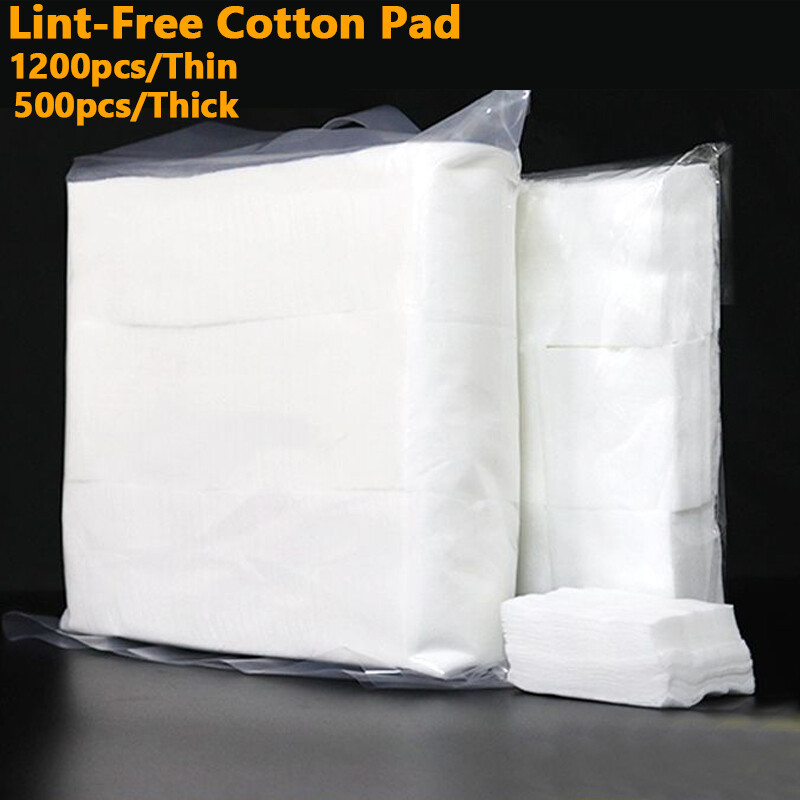 Gambar Lint free Cotton Pad Eyelash Extensions Nail Semi permanent Salon Use Pads Facial Makeup Wipe Face Clean Tools